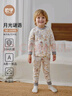 歐孕（OUYUN）嬰兒兒童睡衣男女童寶寶秋冬季家居服保暖秋衣套裝 蝶與萌兔 100 曬單實(shí)拍圖