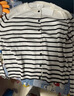 H&M女裝毛針織衫春季慵懶風(fēng)休閑打底衫短款開(kāi)衫薄款外套0579541 黑色/條紋 M 165/96 曬單實(shí)拍圖