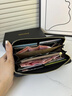 GIOIO日本進(jìn)口名牌純皮錢(qián)包女士長(cháng)款拉鏈大容量手拿包頭層牛皮錢(qián)夾真皮 經(jīng)典黑-單拉鏈(頭層牛皮)防盜刷 曬單實(shí)拍圖