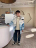 G.duck小黃鴨男童羽絨服2025冬季新款中長(cháng)款漸變冬裝中大童兒童外套保暖 白黑漸變 【升級加厚款】 150 cm 曬單實(shí)拍圖