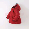 戴維貝拉（DAVE＆BELLA）兒童羽絨服冬裝男童女童加厚外套寶寶紅色年服童裝 曬單實(shí)拍圖