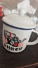 仿搪瓷水杯復古懷舊搪瓷杯經(jīng)典帶蓋茶缸陶瓷馬克杯辦公室個(gè)人杯 【450ML加厚款】全村的希望 曬單實(shí)拍圖