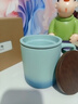 叁旬（sanxun） 知行陶瓷泡茶馬克杯帶蓋過(guò)濾水杯女男辦公室茶水分離杯子定制 知行馬克杯【湖蘭釉】 曬單實(shí)拍圖
