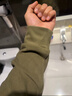 凡客誠品（VANCL）保暖搖粒絨長(cháng)袖T恤男士秋冬簡(jiǎn)約加厚內搭半高領(lǐng)打底衫 橄欖綠 XL 曬單實(shí)拍圖