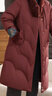 雅鹿中老年羽絨服女冬季新款國風(fēng)毛領(lǐng)大碼媽媽裝新中式加厚款保暖外套 棕紅色 4XL 建議150-165斤 曬單實(shí)拍圖