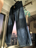真維斯（Jeanswest）牛仔褲女秋冬季2025顯瘦高腰拖地直筒寬松垂感闊腿褲潮流百搭褲子 復古藍【長(cháng)褲加絨】 M 建議96-110斤 【卡碼拍大】 曬單實(shí)拍圖