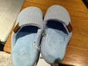 回力靜音日系男女棉拖室內防滑加絨厚鎖溫棉拖鞋HL1025天藍色36-37碼 曬單實(shí)拍圖