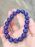 石玥珠寶精品級11-12mm天然青金石手串轉運珠手鏈男女士款 水晶瑪瑙 曬單實(shí)拍圖