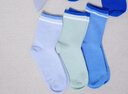 巴拉巴拉童裝兒童襪子2026春秋新款男童女童棉襪兒童學(xué)生打底五雙裝中筒襪 藍綠色調00384 5雙 7-9歲 曬單實(shí)拍圖