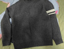 太平鳥(niǎo)男裝 休閑毛衣撞色條紋慵懶毛衫休閑毛衫男 深灰色 第二批 S 尺碼偏大 曬單實(shí)拍圖