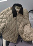 波司登（BOSIDENG）25新款90絨羽絨服短款無(wú)縫膠囊復古時(shí)尚巴恩風(fēng)顯瘦翻領(lǐng)外套 金沙卡其|7C91【暢銷(xiāo)色】 M 165/88A 體重約110-120斤 曬單實(shí)拍圖