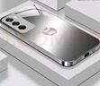 適用opporeno12液態(tài)玻璃金屬漆殼漸變光影蘋(píng)果防摔保護殼 鈦灰色 opporeno12 曬單實(shí)拍圖