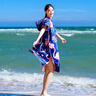 芭比時(shí)尚斗篷浴巾衣游泳浴袍連帽可穿沙灘溫泉運動(dòng)吸水毛巾 曬單實(shí)拍圖