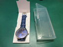 手表男士正品商務(wù)簡(jiǎn)約腕表石英運動(dòng)表歐式休閑皮帶男女手表 藍色 曬單實(shí)拍圖