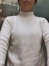 浪莎25秋冬新品加絨加厚針織打底衫女半高領(lǐng)小香風(fēng)內搭毛衣打底上衣 曬單實(shí)拍圖