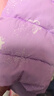 全棉時(shí)代兒童男女童厚款外套童裝秋冬棉衣大衣秋冬保暖棉服 【厚款連帽】鳶尾紫(女童) 110 曬單實(shí)拍圖