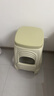 安納福 塑料凳家用小板凳換鞋凳子寶寶餐椅學(xué)習椅靠背椅子HK5178白色 曬單實(shí)拍圖