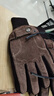 紅蜻蜓真皮手套男冬天騎車(chē)摩托車(chē)加絨加厚觸屏保暖防風(fēng)防濺水豬皮棉手套 款式一 - 真皮加絨加厚 - 咖色 均碼 防風(fēng)觸屏 曬單實(shí)拍圖