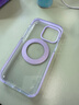 巴蒂尼 【自帶AI拍照按鍵】糖果色透明磁吸支點(diǎn)殼適用蘋(píng)果17ProMax手機殼新款iPhone16pro個(gè)性簡(jiǎn)約15全包 【紫色】冰晶高透磁吸360旋轉支架 iPhone 15 Pro Max 曬單實(shí)拍圖