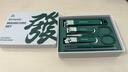 sijiang斯匠指甲刀鼻毛剪套裝指甲鉗家用指甲剪耳挖勺修甲工具綠色6件套 曬單實(shí)拍圖
