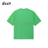 DZZIT地素短袖T恤春秋時(shí)尚通勤綠色短袖印花設計感上衣女 綠色 XS 曬單實(shí)拍圖