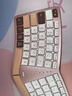 B.O.W航世HD429CL 人體工學(xué)三模鍵盤(pán)ipad平板藍牙無(wú)線(xiàn)手機打字配件便攜筆記本電腦靜音辦公專(zhuān)用 奶咖色 曬單實(shí)拍圖