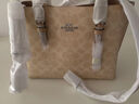 蔻馳（COACH）【品牌直供】女士MOLLIE中號斜挎手托特包CV965新年禮物 曬單實(shí)拍圖