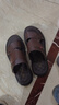 蜻蜓牌男士涼鞋拖鞋兩用2026新款頭層牛皮夏季真皮防滑防臭戶(hù)外穿沙灘鞋 深棕色 (按皮鞋尺碼選） 40 曬單實(shí)拍圖