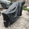 OLOME電動(dòng)車(chē)防雨罩電瓶車(chē)加厚防曬車(chē)衣踏板摩托車(chē)電車(chē)遮雨遮陽(yáng)防塵車(chē)罩 黑色【送收納袋】升級款特厚牛津布/防水防曬 L（有耳款） 曬單實(shí)拍圖