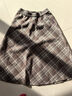韓都衣舍【復古格紋半身裙】A字裙2025秋冬百搭顯瘦裙子女冬季高級感 曬單實(shí)拍圖
