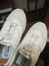 回力（Warrior）小白鞋兒童運動(dòng)鞋休閑鞋男女童老爹鞋 WZ(CL)-0679 白色 35  曬單實(shí)拍圖