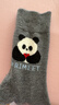 PRIMEET派米秋冬美利諾羊毛襪子女2026新款爆款可愛(ài)小熊襪復古保暖中筒襪 曬單實(shí)拍圖