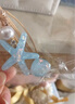 加恩倍韓國ins貝殼海星套裝發(fā)夾果凍色簡(jiǎn)約甜美海豚海星邊夾鴨嘴夾發(fā)卡 藍色海星貝殼發(fā)夾一對裝 曬單實(shí)拍圖
