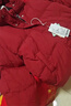 圖圖小象女童羽絨服白鴨絨兒童三防羽絨服保暖鎖溫中大童外套 紅色  130 曬單實(shí)拍圖