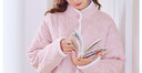 美標秋冬新款三層加厚夾棉睡衣女咖啡碳保暖可外穿新年家居服棉質(zhì)套裝 豆沙紅 XL （170/92A） 曬單實(shí)拍圖