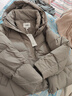森馬（Semir）陳都靈商場(chǎng)同款羽絨服女90絨子25年短款寬松連帽外套101725113030 曬單實(shí)拍圖