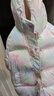 笛莎（DEESHA）童裝女童羽絨服2025秋冬款寶寶甜美印花中長(cháng)款連帽外套兒童棉服 曬單實(shí)拍圖