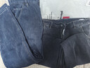 皮爾卡丹（pierre cardin）牛仔褲男秋冬季韓版復古寬松直筒休閑褲子男士高端男裝 藍灰色 33 曬單實(shí)拍圖
