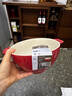 琺寶（staub）陶瓷碗大號沙拉碗家用甜品碗泡面湯碗面碗烘焙雙耳飯碗 18cm櫻桃紅 曬單實(shí)拍圖