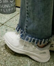 回力男鞋運動(dòng)鞋男秋冬季新款輕便舒適跑步鞋百搭情侶休閑鞋 白/灰 43 曬單實(shí)拍圖