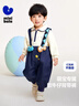 迷你巴拉（minibala）迷你巴拉【軟牛仔】男童女童牛仔褲2024寶寶時(shí)尚背帶褲燈籠褲 曬單實(shí)拍圖