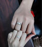 DR鉆戒情侶對戒pt950求婚結婚莫桑石鉆石戒指女定制 一見(jiàn)鐘情/情侶對戒 曬單實(shí)拍圖
