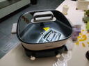 美的（Midea）電火鍋鴛鴦鍋火鍋專(zhuān)用鍋分體式電煮鍋分控速沸多功能鍋3分06秒電熱鍋6.5L多用途鍋HGS303015 曬單實(shí)拍圖