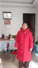 恒源祥2025新款羽絨服女中長(cháng)款冬季時(shí)尚洋氣白鴨絨加絨加厚保暖外套女裝 木槿紅 2XL 曬單實(shí)拍圖