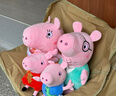 小豬佩奇玩具玩偶大號抱枕娃娃毛絨玩具3歲以上女孩新年禮物佩奇一家 曬單實(shí)拍圖