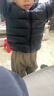 嘟嘟家兒童羽絨服抗寒過(guò)年冬裝男童外套保暖冬季女童新年衣服 黑色 110 曬單實(shí)拍圖