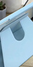 JPLAYER蘋(píng)果iPad 7/8/9代10.2/10.5英寸通用保護套Air3帶筆槽亞克力旋轉書(shū)本橫豎支撐平板保護殼白冰藍 曬單實(shí)拍圖