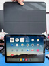 億色適用iPad11/10保護套20222/25新A16芯片磁吸雙面夾11/10.9英寸蘋(píng)果平板電腦三折輕薄防彎殼黑 曬單實(shí)拍圖