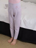 笛莎（DEESHA）【含綿羊毛桑蠶絲】?jì)和７衿麟p面磨毛打底褲抗靜電女童保暖褲 曬單實(shí)拍圖