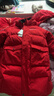 雪中飛（SNOWFLYING）兒童羽絨服男童女童冬季新款御寒加厚中大童長(cháng)款羽絨服紅色170 曬單實(shí)拍圖